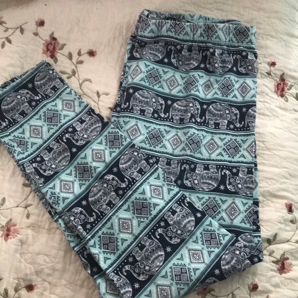 Elephant leggings.